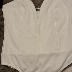 Ivory Sleeveless Bodysuit